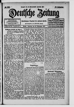 Deutsche Zeitung vom 29.09.1907