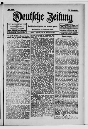Deutsche Zeitung vom 08.11.1907
