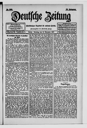 Deutsche Zeitung vom 12.11.1907