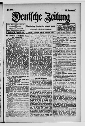 Deutsche Zeitung vom 26.11.1907