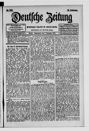 Deutsche Zeitung vom 07.12.1907