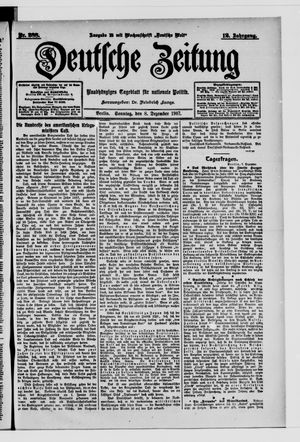 Deutsche Zeitung vom 08.12.1907