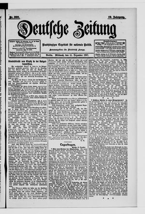 Deutsche Zeitung vom 11.12.1907