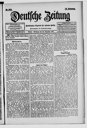 Deutsche Zeitung vom 25.12.1907