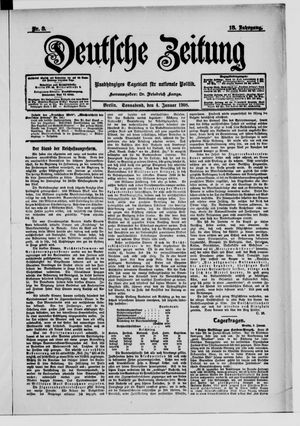 Deutsche Zeitung vom 04.01.1908