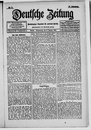 Deutsche Zeitung on Jan 9, 1908