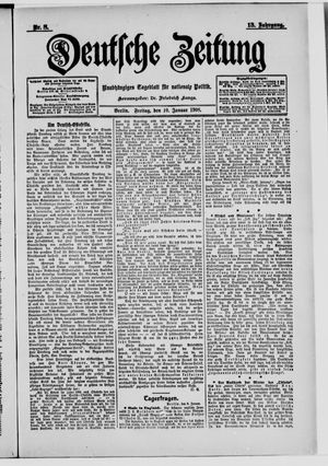 Deutsche Zeitung on Jan 10, 1908