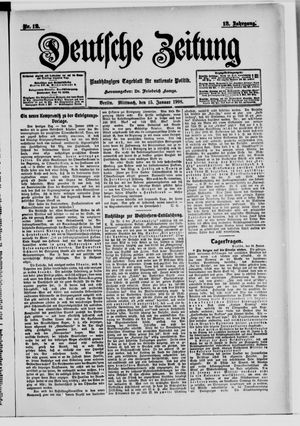 Deutsche Zeitung vom 15.01.1908