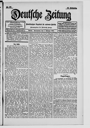 Deutsche Zeitung vom 01.02.1908