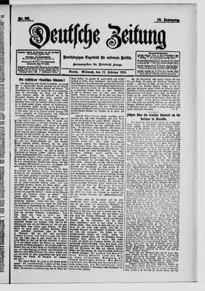 Deutsche Zeitung vom 12.02.1908