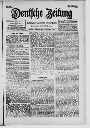 Deutsche Zeitung vom 18.02.1908
