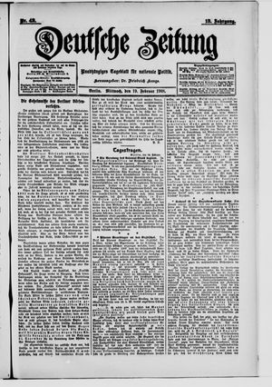 Deutsche Zeitung vom 19.02.1908