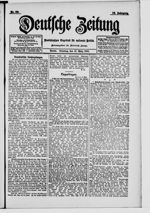 Deutsche Zeitung vom 10.03.1908