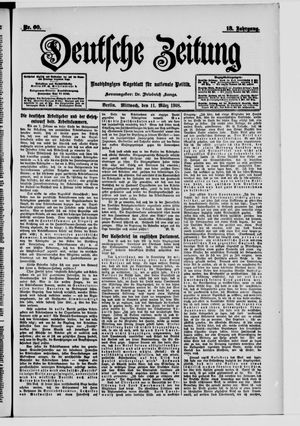Deutsche Zeitung on Mar 11, 1908