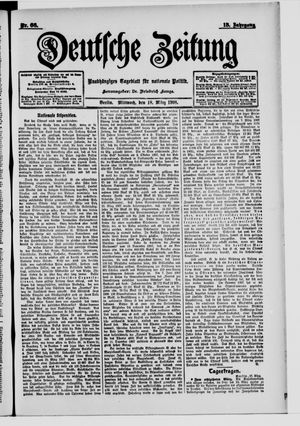 Deutsche Zeitung vom 18.03.1908