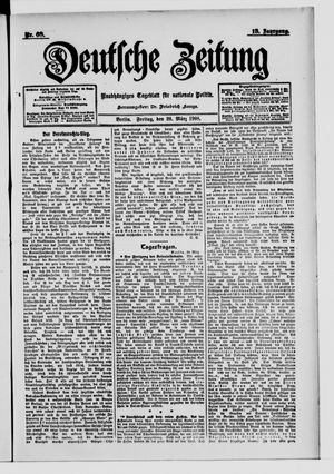Deutsche Zeitung on Mar 20, 1908