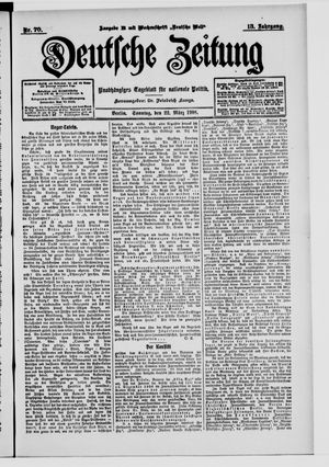 Deutsche Zeitung vom 22.03.1908