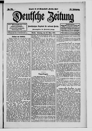 Deutsche Zeitung vom 29.03.1908