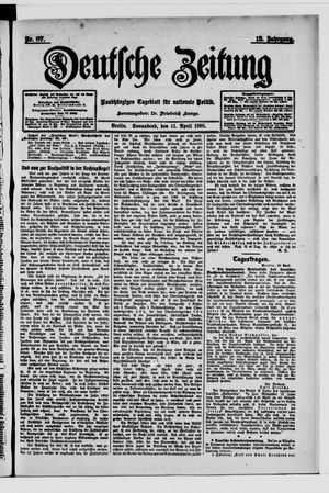 Deutsche Zeitung vom 11.04.1908