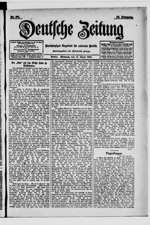 Deutsche Zeitung on Apr 15, 1908