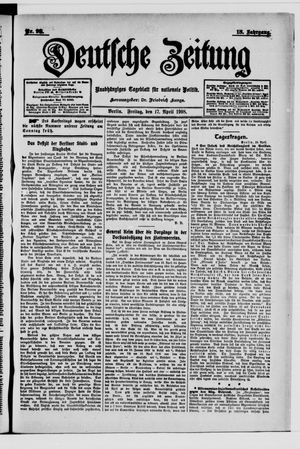 Deutsche Zeitung vom 17.04.1908