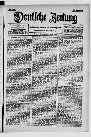 Deutsche Zeitung vom 01.05.1908