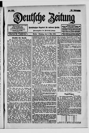 Deutsche Zeitung on May 5, 1908