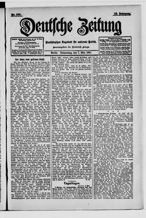 Deutsche Zeitung vom 07.05.1908
