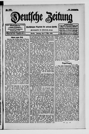 Deutsche Zeitung vom 08.05.1908