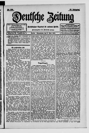 Deutsche Zeitung vom 09.05.1908
