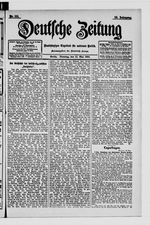 Deutsche Zeitung vom 12.05.1908