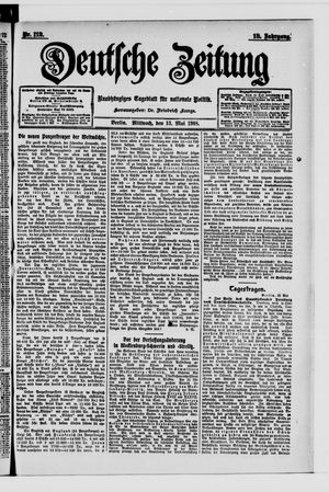 Deutsche Zeitung vom 13.05.1908
