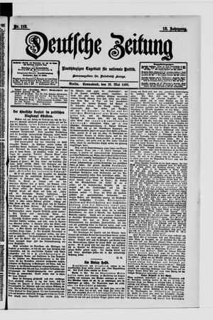 Deutsche Zeitung vom 16.05.1908