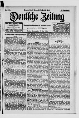 Deutsche Zeitung on May 17, 1908