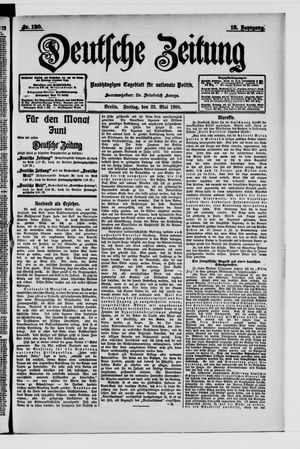 Deutsche Zeitung vom 22.05.1908