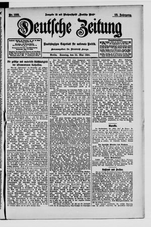 Deutsche Zeitung vom 24.05.1908