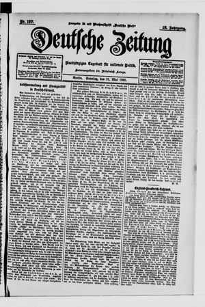 Deutsche Zeitung vom 31.05.1908