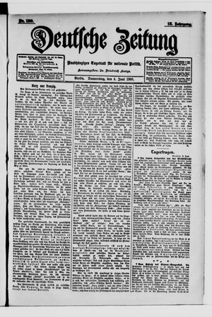 Deutsche Zeitung vom 04.06.1908