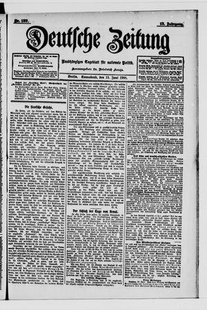 Deutsche Zeitung vom 13.06.1908