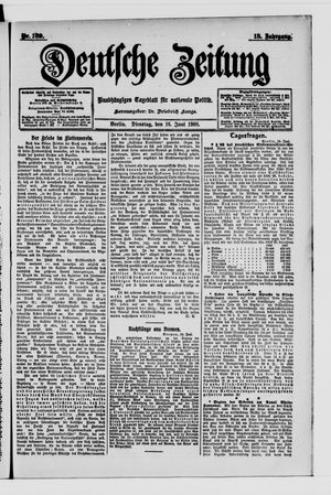 Deutsche Zeitung vom 16.06.1908