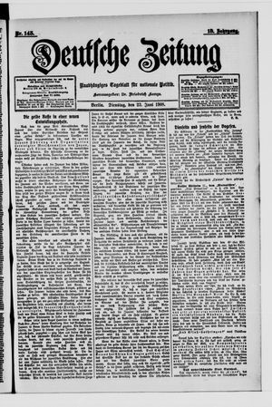 Deutsche Zeitung vom 23.06.1908