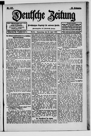 Deutsche Zeitung vom 25.06.1908