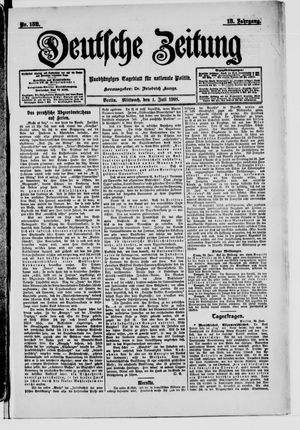 Deutsche Zeitung vom 01.07.1908