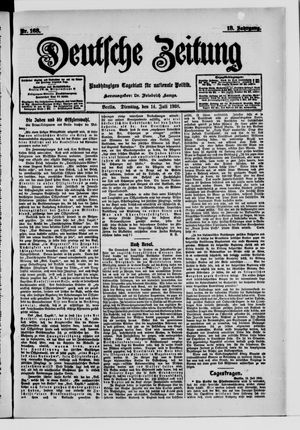 Deutsche Zeitung vom 14.07.1908