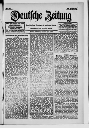 Deutsche Zeitung vom 15.07.1908