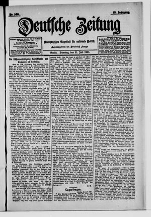 Deutsche Zeitung vom 21.07.1908