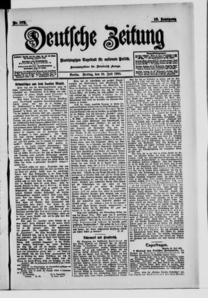 Deutsche Zeitung vom 24.07.1908
