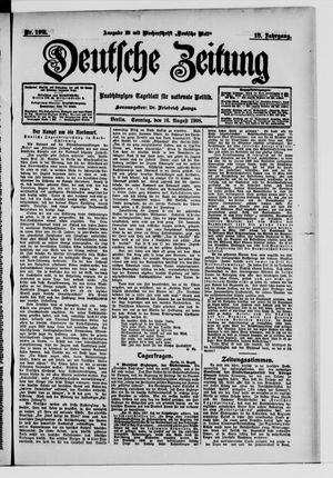 Deutsche Zeitung vom 16.08.1908
