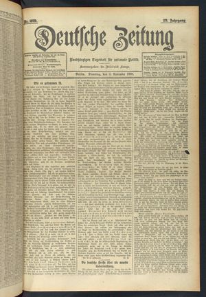 Deutsche Zeitung on Nov 3, 1908
