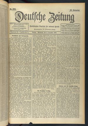 Deutsche Zeitung on Dec 2, 1908